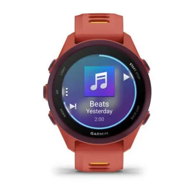 Garmin Forerunner 170 Music Tumeroosa koos tumeroosa/oranžikaskollase rimaga