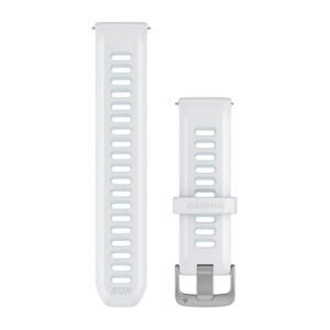 Valge / hallikassinine • Vedrutihvt / Quick Release • 20 mm • Silikoon
