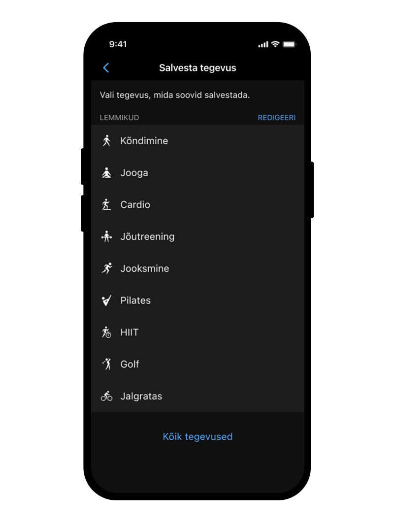 VORMISOLEKU JÄLGIMINE JA SPORDIRAKENDUSED