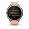 Garmin fēnix 9 Pro inReach 43 mm Titanium / Shell Pink / Autumn Orange Silicone