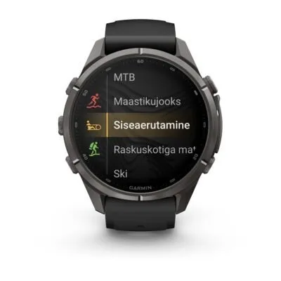 Garmin fēnix 9 Pro inReach 43 mm Carbon Gray DLC Titanium / Black / Pebble Grey Silicone