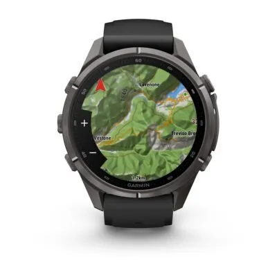 Garmin fēnix 9 Pro inReach 43 mm Carbon Gray DLC Titanium / Black / Pebble Grey Silicone