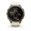 Garmin fēnix 9 Pro inReach 43 mm Autumn Gold Titanium / Cream / French Grey Silicone