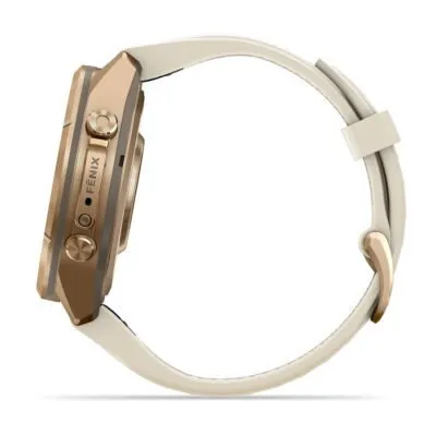 Garmin fēnix 9 Pro inReach 43 mm Autumn Gold Titanium / Cream / French Grey Silicone