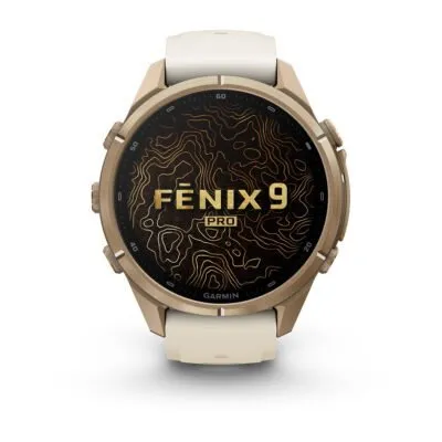 Garmin fēnix 9 Pro 43 mm Autumn Gold Titanium / Cream / French Grey Silicone