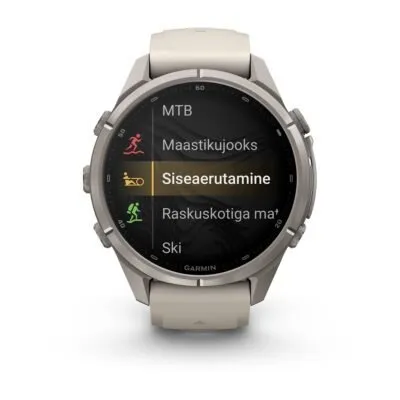 Garmin fēnix 9 Pro inReach 43 mm Titanium / Fog Grey / Dark Sandstone Silicone