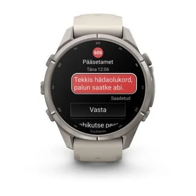 Garmin fēnix 9 Pro inReach 43 mm Titanium / Fog Grey / Dark Sandstone Silicone