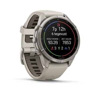 Garmin fēnix 9 Pro 43 mm Titanium / Fog Grey / Dark Sandstone Silicone