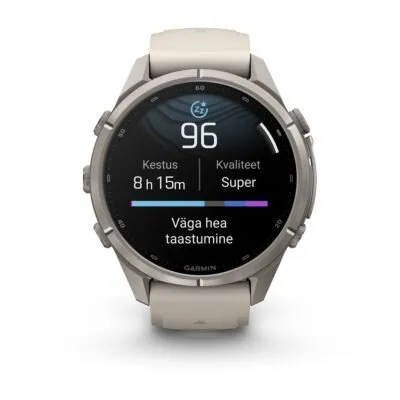 Garmin fēnix 9 Pro 43 mm Titanium / Fog Grey / Dark Sandstone Silicone