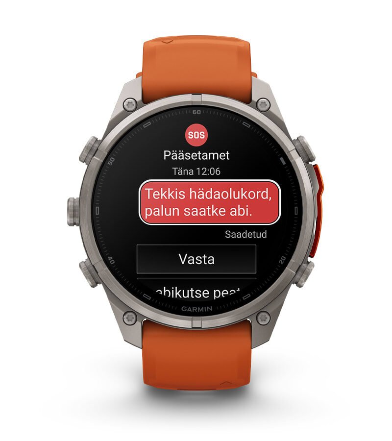 SOS-SÕNUMID JA KESKUS GARMIN RESPONSE℠