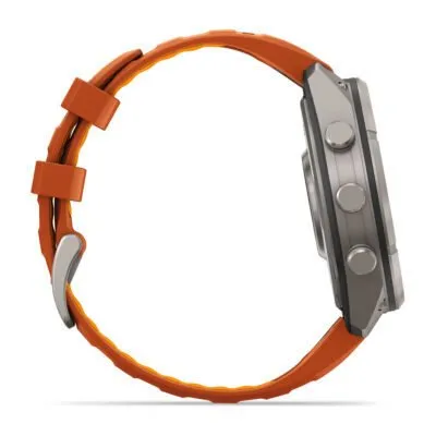 Garmin fēnix 9 Pro inReach 47 mm Titanium / Autumn Orange / Spark Orange Silicone