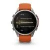 Garmin fēnix 9 Pro inReach 47 mm Titanium / Autumn Orange / Spark Orange Silicone