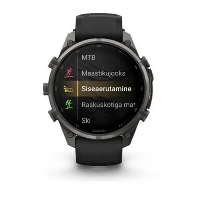 Garmin fēnix 9 Pro inReach 47 mm Carbon Gray DLC Titanium / Black / Pebble Grey Silicone