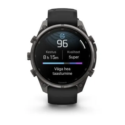 Garmin fēnix 9 Pro inReach 47 mm Carbon Gray DLC Titanium / Black / Pebble Grey Silicone