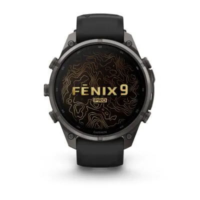 Garmin fēnix 9 Pro inReach 47 mm Carbon Gray DLC Titanium / Black / Pebble Grey Silicone