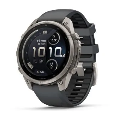 Garmin fēnix 9 Pro inReach 47 mm Titanium / Graphite / Black Silicone