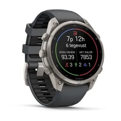 Garmin fēnix 9 Pro inReach 47 mm Titanium / Graphite / Black Silicone