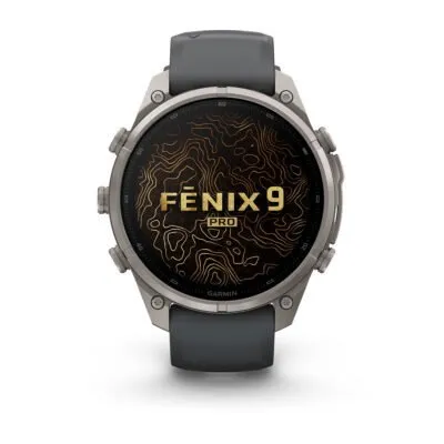 Garmin fēnix 9 Pro 47 mm Titanium / Graphite / Black Silicone