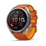 Garmin fēnix 9 Pro inReach 51 mm Titanium / Autumn Orange / Spark Orange Silicone