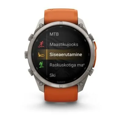 Garmin fēnix 9 Pro inReach 51 mm Titanium / Autumn Orange / Spark Orange Silicone