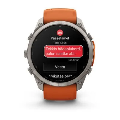 Garmin fēnix 9 Pro inReach 51 mm Titanium / Autumn Orange / Spark Orange Silicone