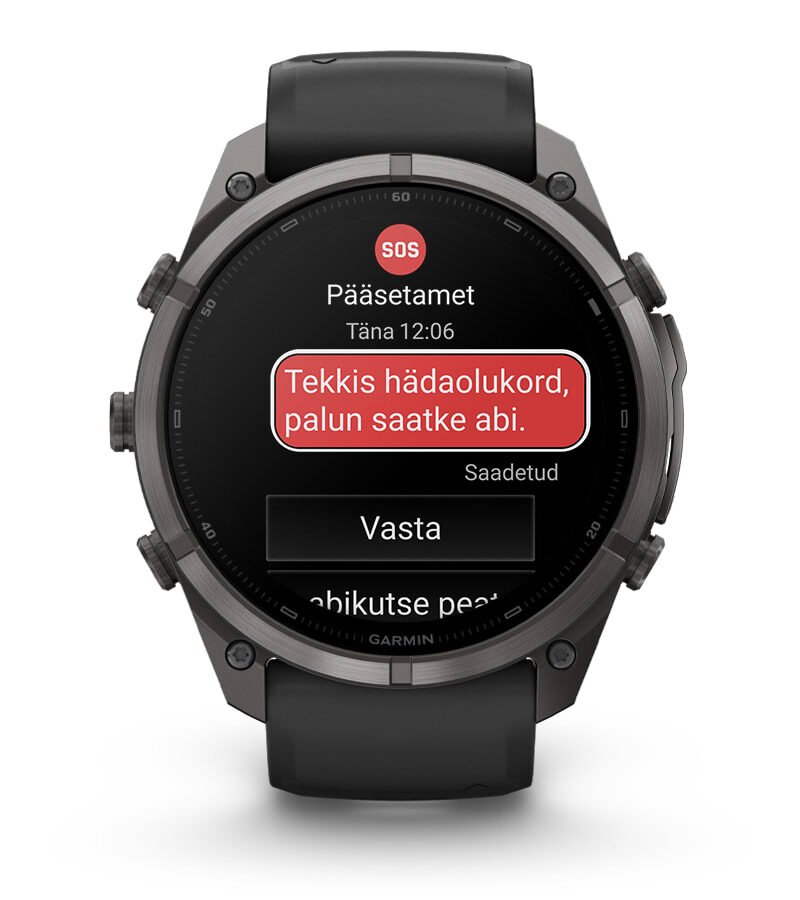 SOS-SÕNUMID JA KESKUS GARMIN RESPONSE℠
