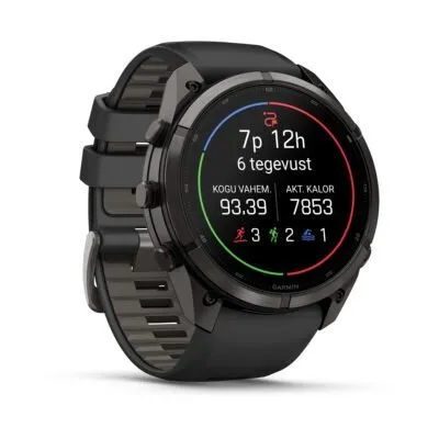 Garmin fēnix 9 Pro 51 mm Carbon Gray DLC Titanium / Black / Pebble Grey Silicone