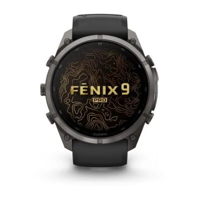Garmin fēnix 9 Pro 51 mm Carbon Gray DLC Titanium / Black / Pebble Grey Silicone