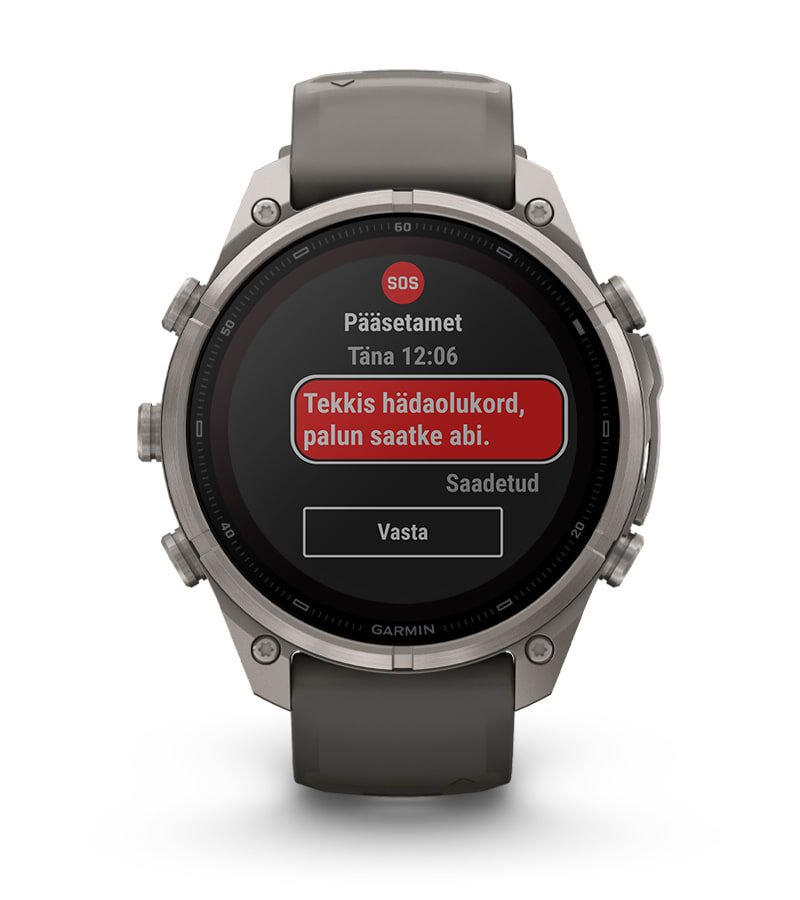 SOS-SÕNUMID JA KESKUS GARMIN RESPONSE℠