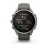 Garmin fēnix 9 Pro inReach Solar 47 mm Titanium / Pebble Grey Silicone