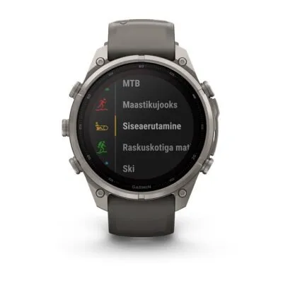 Garmin fēnix 9 Pro inReach Solar 47 mm Titanium / Pebble Grey Silicone