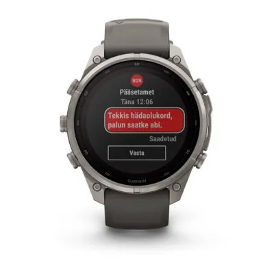 Garmin fēnix 9 Pro inReach Solar 47 mm Titanium / Pebble Grey Silicone