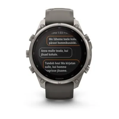 Garmin fēnix 9 Pro inReach Solar 47 mm Titanium / Pebble Grey Silicone
