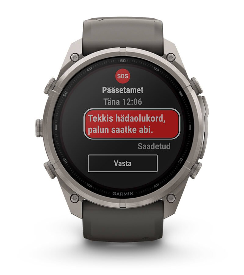 SOS-SÕNUMID JA KESKUS GARMIN RESPONSE℠