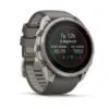 Garmin fēnix 9 Pro inReach Solar 51 mm Titanium / Pebble Grey Silicone