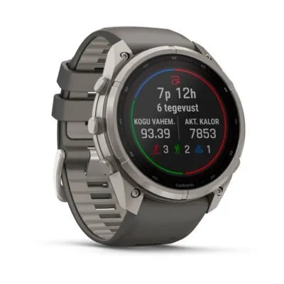 Garmin fēnix 9 Pro inReach Solar 51 mm Titanium / Pebble Grey Silicone