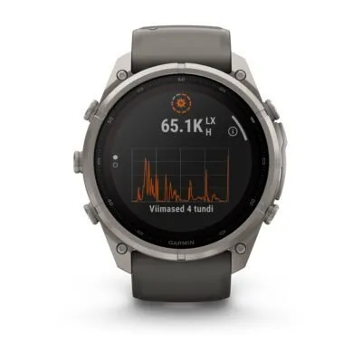 Garmin fēnix 9 Pro inReach Solar 51 mm Titanium / Pebble Grey Silicone