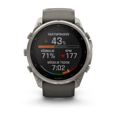 Garmin fēnix 9 Pro inReach Solar 51 mm Titanium / Pebble Grey Silicone