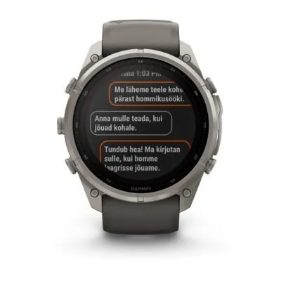 Garmin fēnix 9 Pro inReach Solar 51 mm Titanium / Pebble Grey Silicone