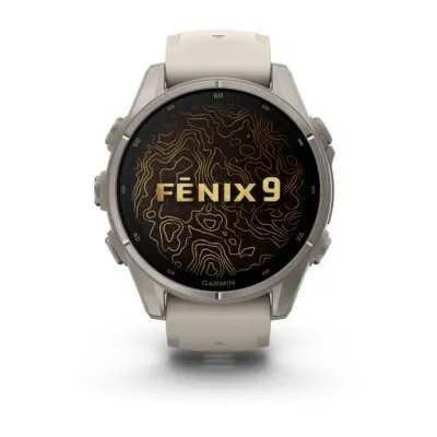 Garmin fēnix 9 43 mm Titanium / Fog Grey Silicone
