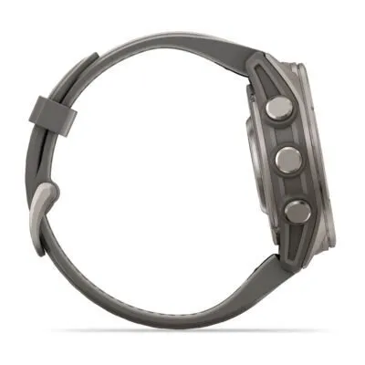 Garmin fēnix 9 43 mm Titanium / Pebble Grey Silicone