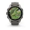 Garmin fēnix 9 43 mm Titanium / Pebble Grey Silicone