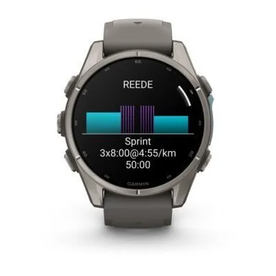 Garmin fēnix 9 43 mm Titanium / Pebble Grey Silicone