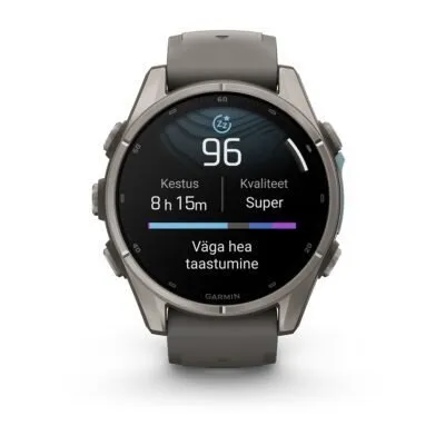 Garmin fēnix 9 43 mm Titanium / Pebble Grey Silicone