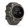 Garmin fēnix 9 47 mm Titanium / Pebble Grey Silicone