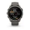 Garmin fēnix 9 47 mm Titanium / Pebble Grey Silicone
