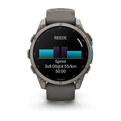 Garmin fēnix 9 47 mm Titanium / Pebble Grey Silicone