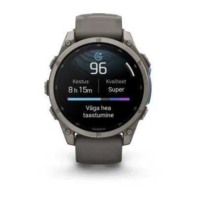 Garmin fēnix 9 47 mm Titanium / Pebble Grey Silicone