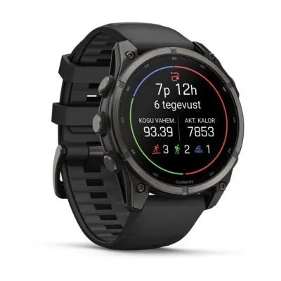 Garmin fēnix 9 47 mm Carbon Grey DLC Titanium / Black Silicone