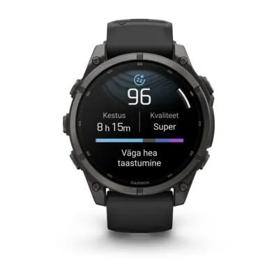 Garmin fēnix 9 47 mm Carbon Grey DLC Titanium / Black Silicone